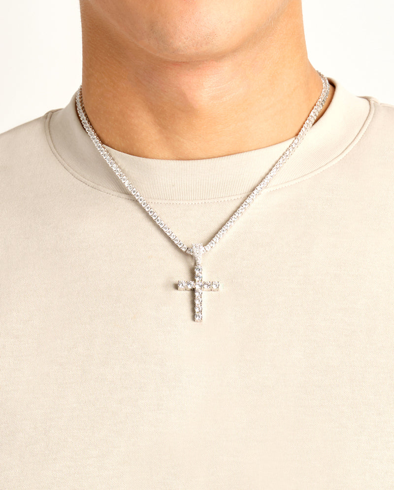 Iced Cross Pendant