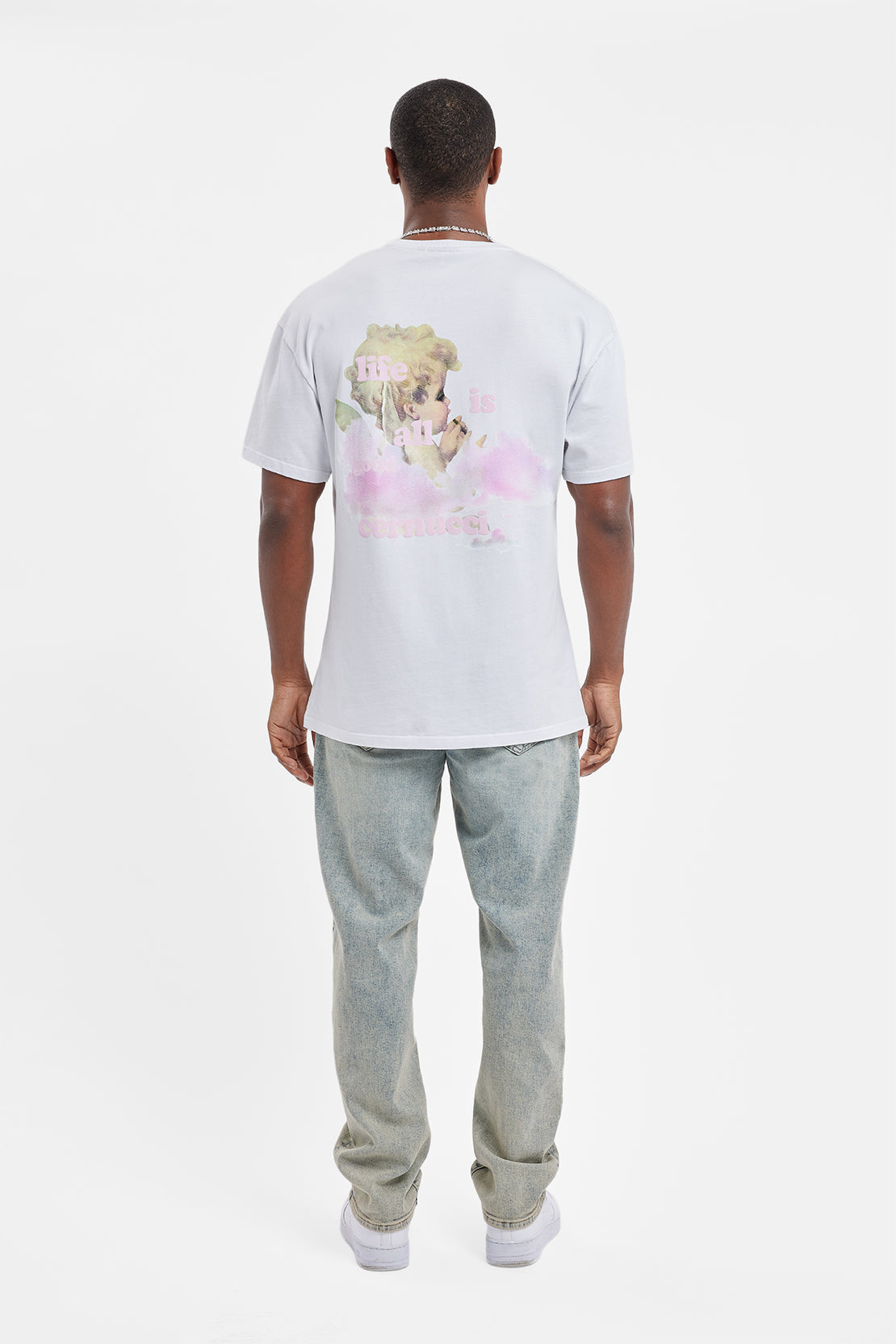 Das Leben ist gut Cherub T-Shirt - Weiß