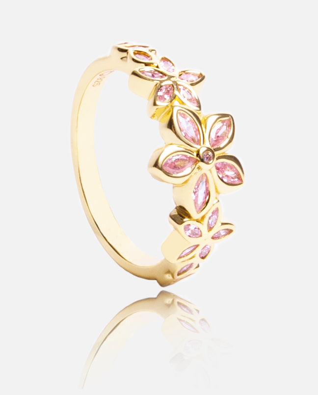 Cherry Blossom Ring - Gold