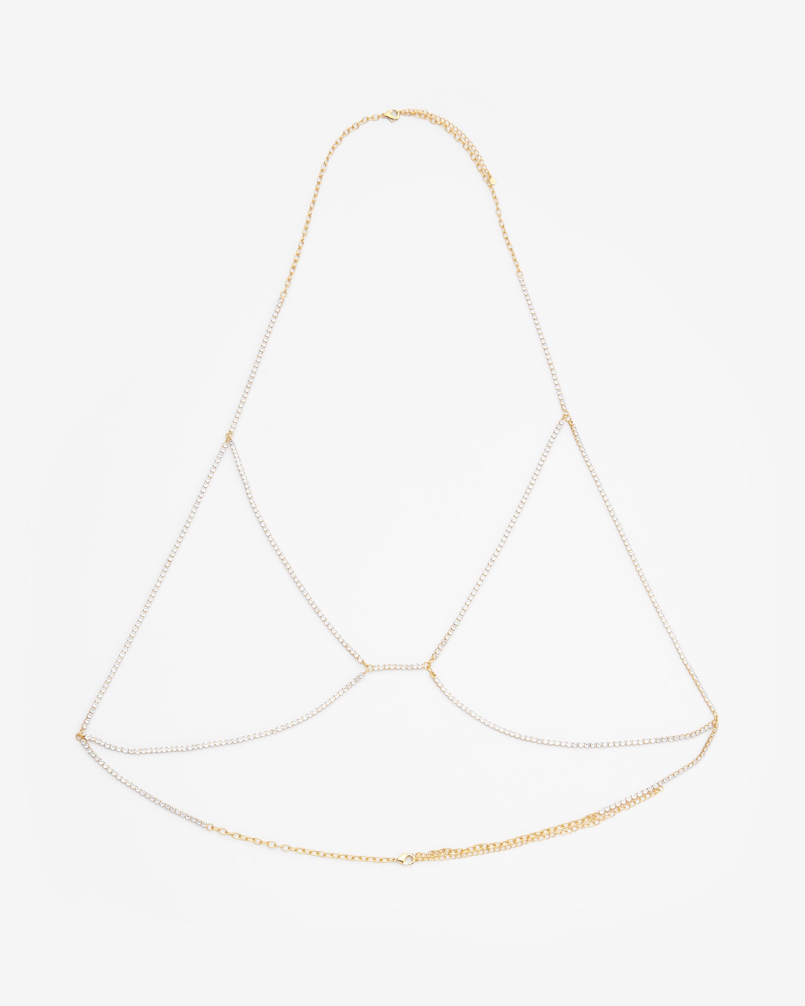 Diamante Body Chain - Gold