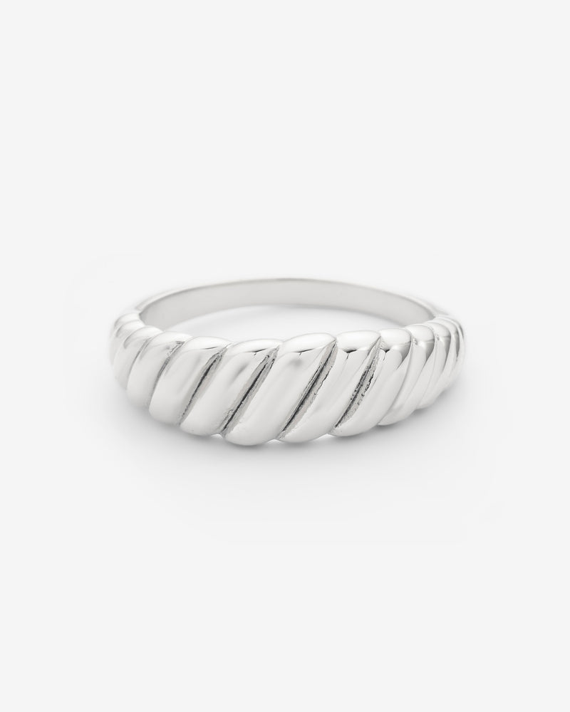Dome Ring - White Gold
