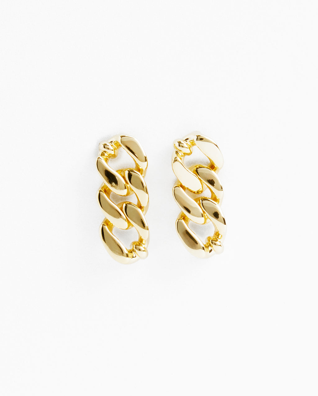 Curb Chain Drop Earrings