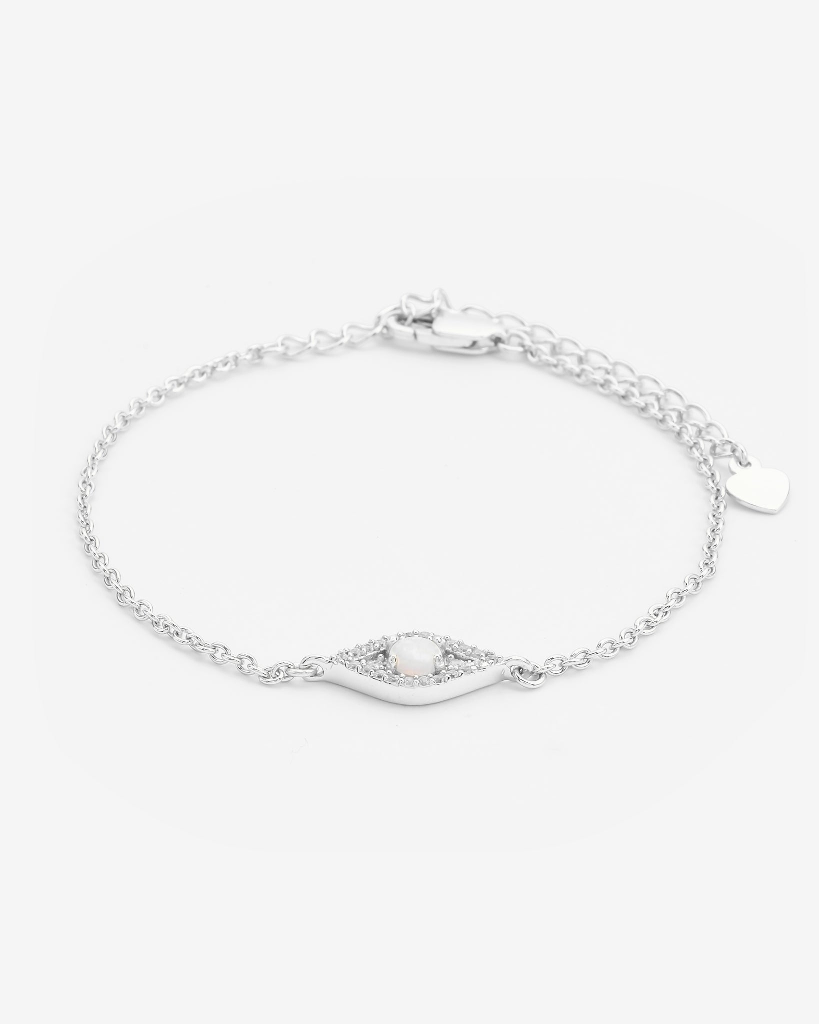 Iced Opal Mini Evil Eye Armband