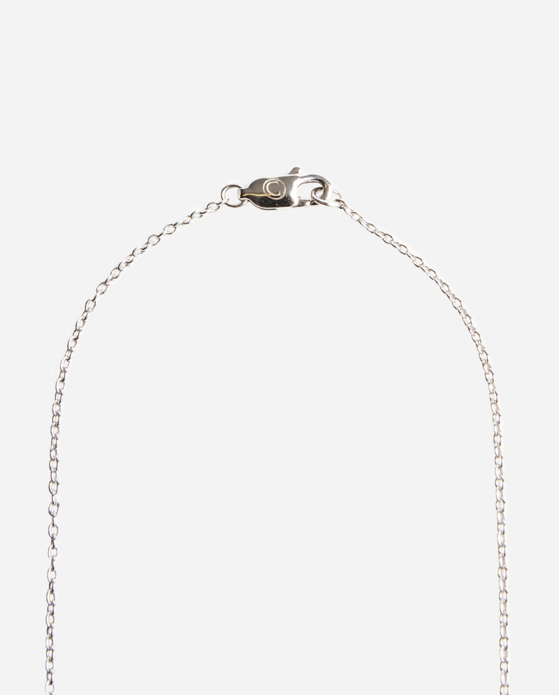 Iced Arabic "Love" Necklace - White Gold