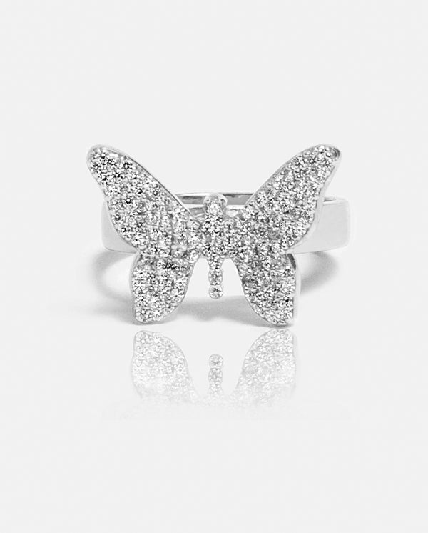 Iced Butterfly Ring