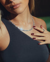 5 mm runde und rechteckige Tenniskette