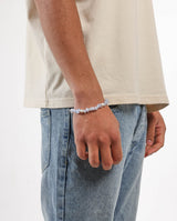 Lila Armband aus Bio-Perlen und Perlen