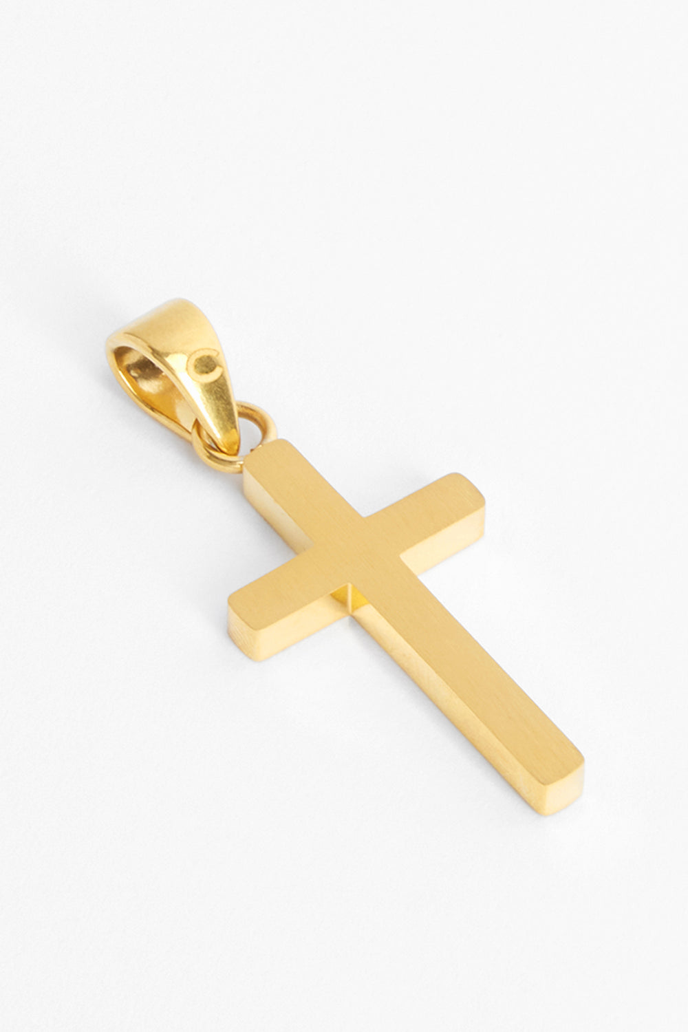 Plain Cross Pendant Gold – Cernucci