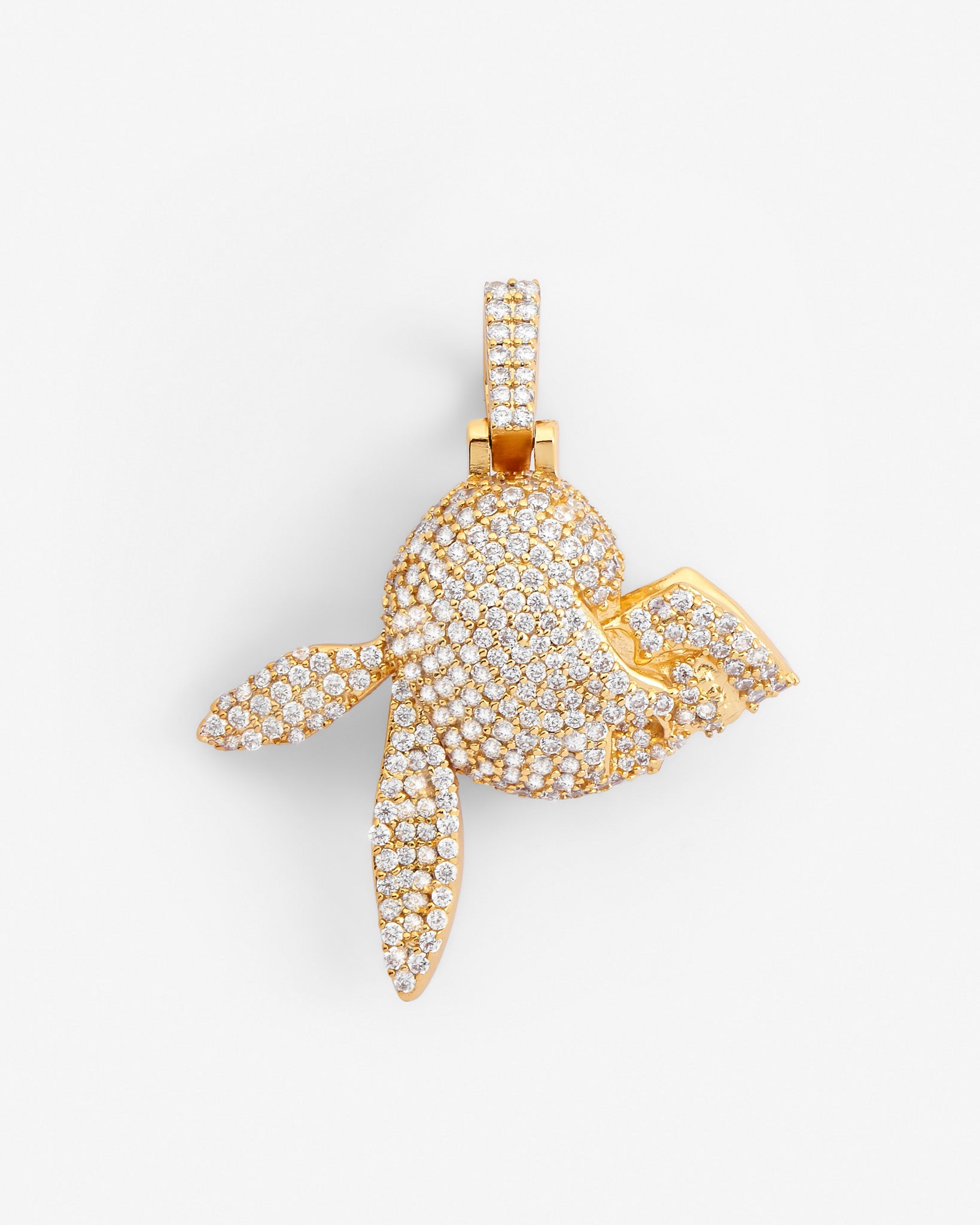 Iced Skull Anhänger - Gold