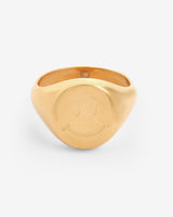 Happy Face Ring - Gold