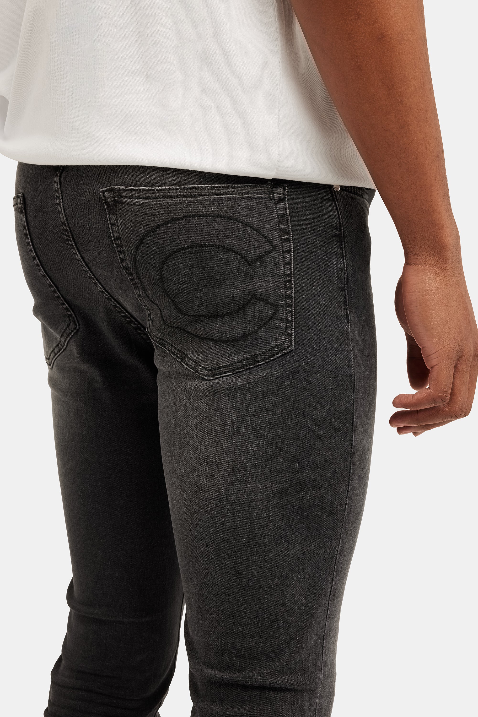 Skinny Fit Jeans – Verwaschenes Schwarz