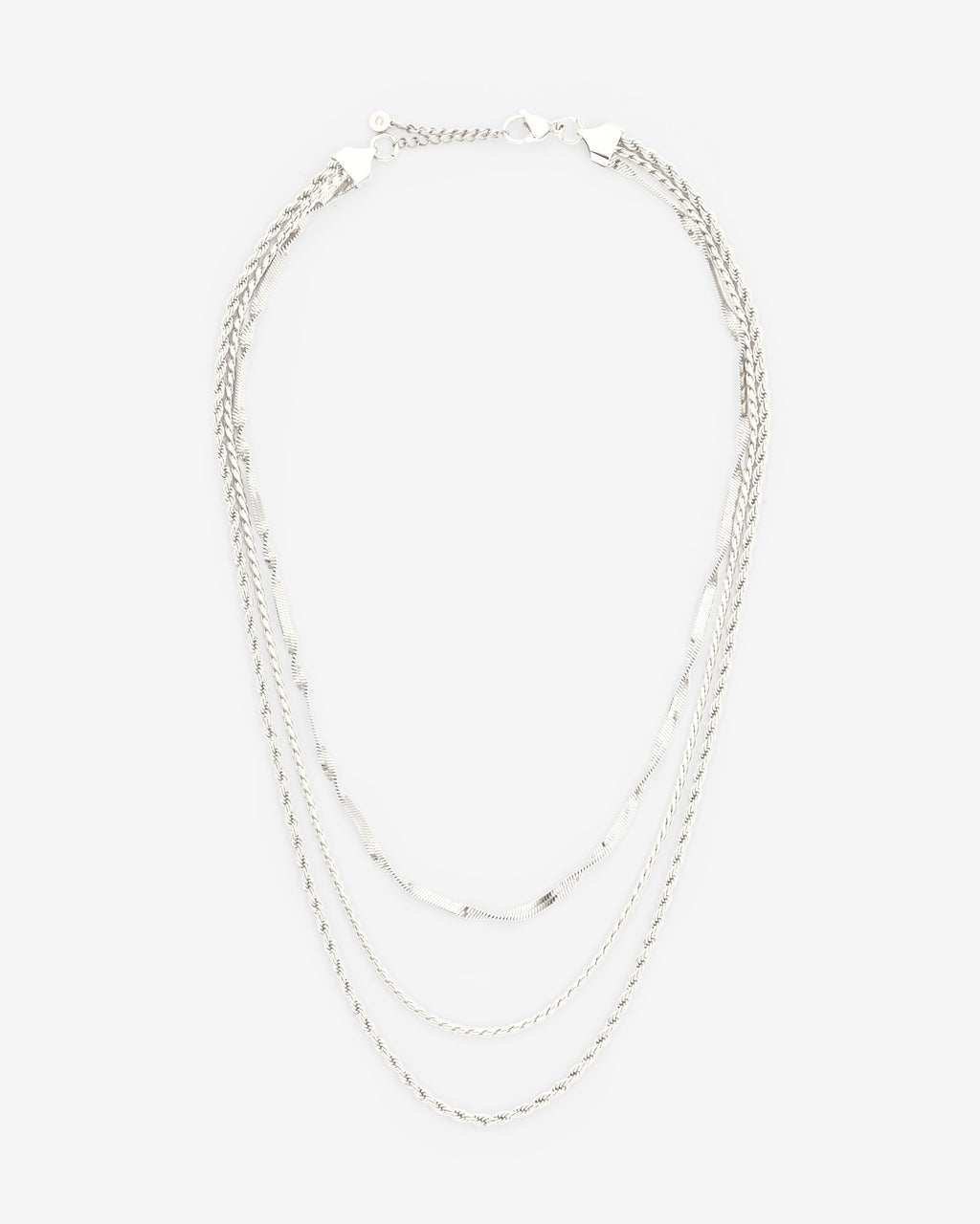 Triple Layer Snake Twist Necklace