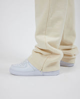 Cernucci Jogger mit geteiltem Saum – Ecru