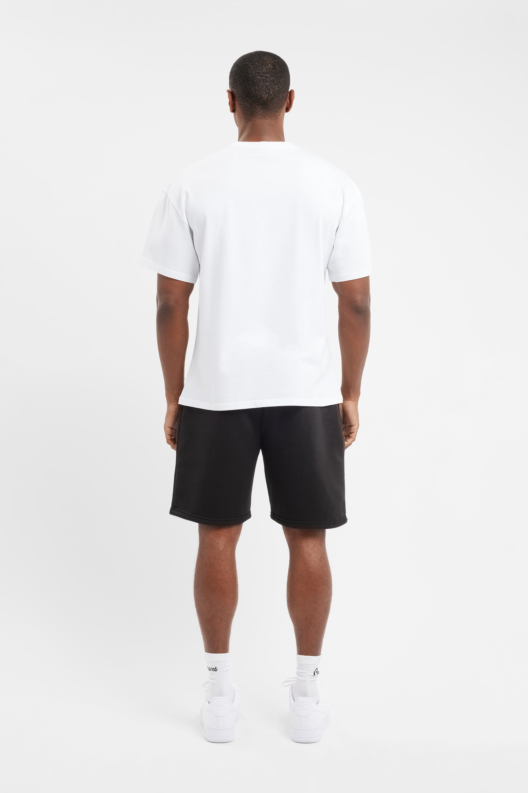 T-Shirt mit kastigem Cernucci-Ausschnitt - Weiß