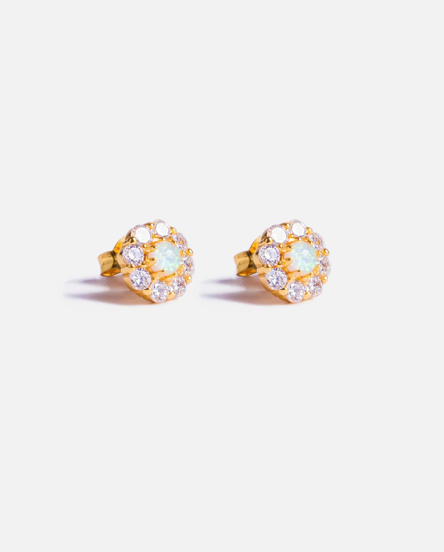 Flower Pearl Earrings - Gold - Cernucci