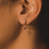 Gemstone Earrings - Light Amethyst - Cernucci