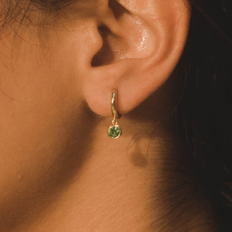 Gemstone Earrings - Peridot - Cernucci