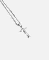 Iced Christ the Redeemer Pendant - White Gold - Cernucci
