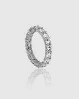 Single Row Diamond Ring - White Gold - Cernucci