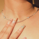 Star Necklace - White Gold - Cernucci