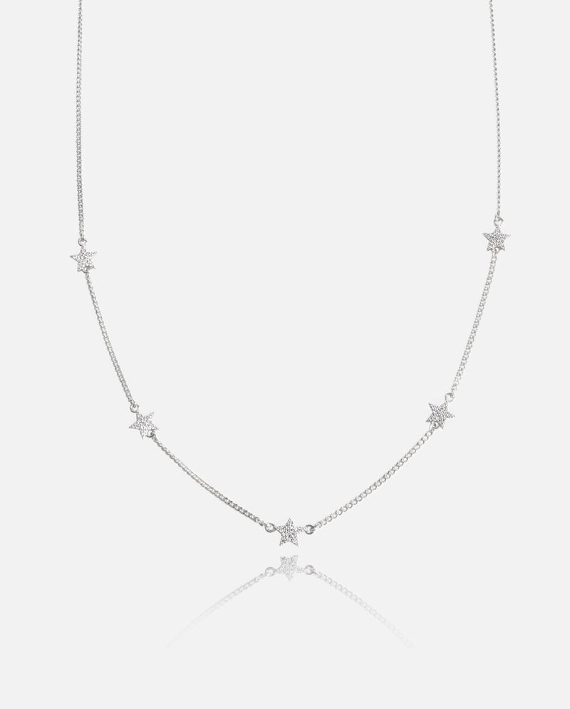 Star Necklace - White Gold - Cernucci