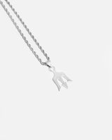 Trident Pendant - White Gold - Cernucci